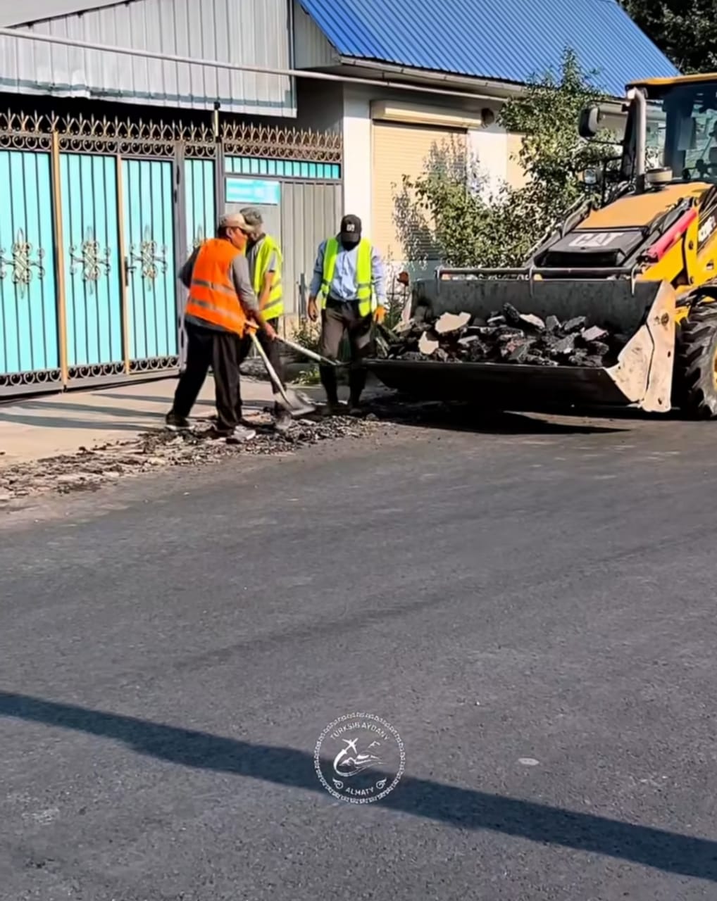 Гёте көшесіндегі орташа жөндеу жұмыстары