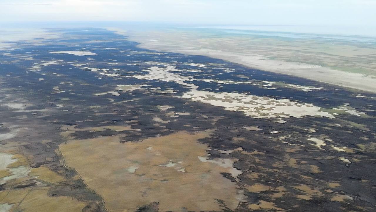 «Ақжайық» резерватының аумағындағы өрт толық сөндірілді