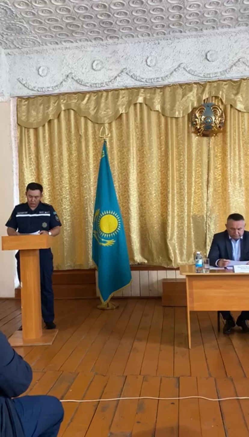 Очс Аулиекольского района принято участие в  отчетной встрече перед населением села Коктал.