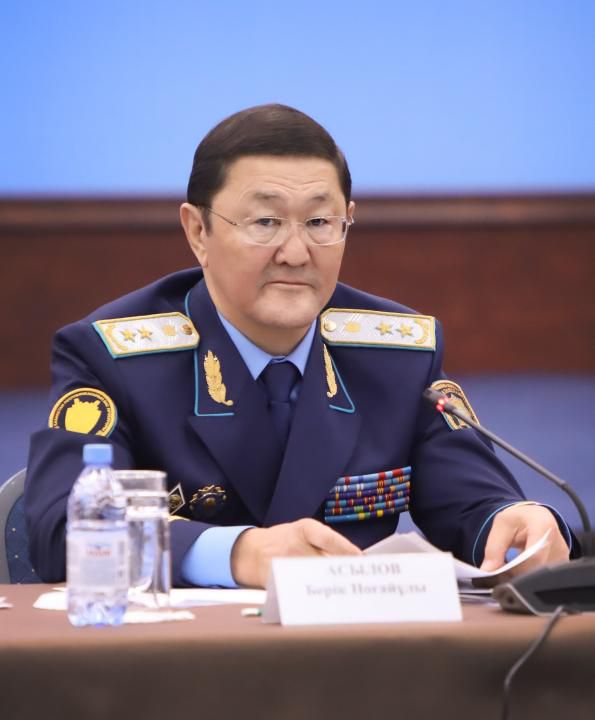Мемлекет басшысының қатысуымен өткен құқық қорғау органдарының кеңейтілген отырысында Бас Прокурор Берік Асыловтың сөзінен