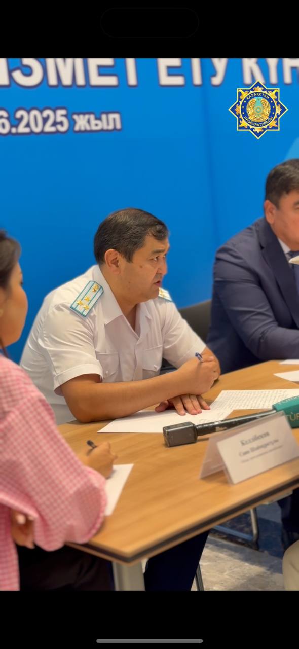 Түркістан облысында «Заң мен Тәртіп – әділетті Қазақстанның кепілі» тақырыбында жылжымалы қоғамдық қабылдаулар басталды