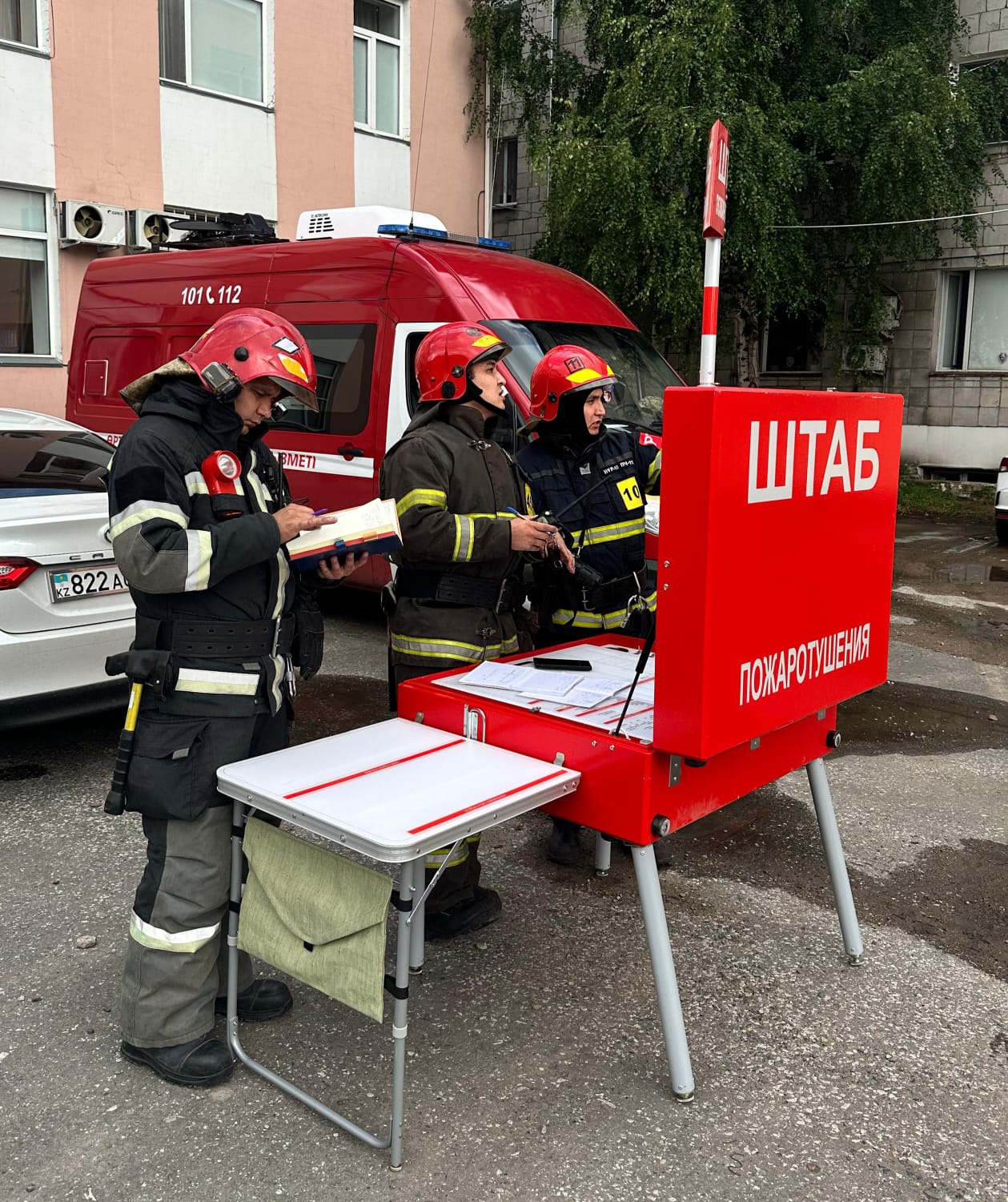 Аса қауіпті инфекциялар зертханасында өрт-тактикалық оқу-жаттығулар өтті