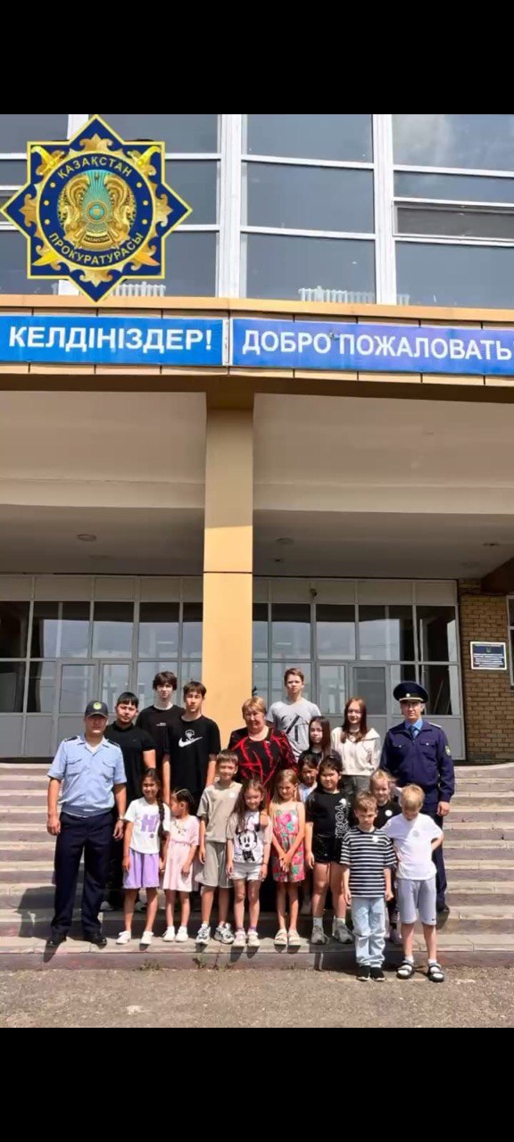 Жақсы ауданының прокуратурасы балаларға түсіндіру жұмыстары жүргізді