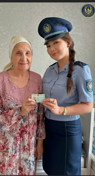 Зейнеткер полицейлерге жеке куәлігін рәсімдеуге көмектескені үшін алғыс айтты