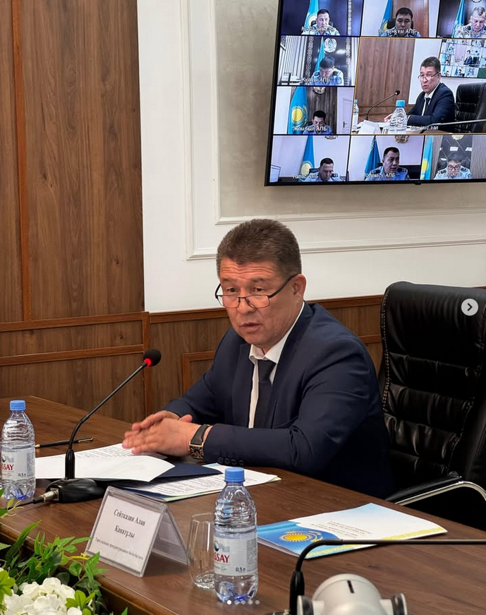 Представитель принял участие в семинаре под председательством заместителя начальника Департамента полиции Жамбылской области Байжана Байгельды