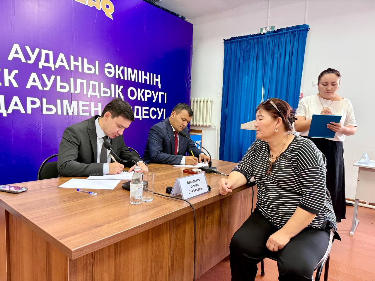 ХАЛЫҚ ҮНІНЕ ҚҰЛАҚ АСАТЫН МЕМЛЕКЕТ: Бәйтерек ауылдық округінің тұрғындарымен кездесті