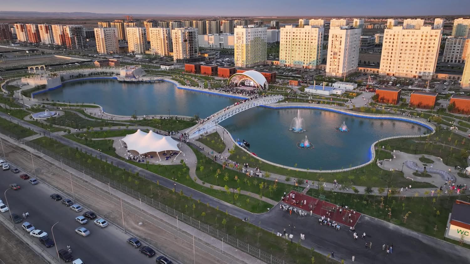 ТҮРКІСТАНДА ЖАСАНДЫ КӨЛІ БАР ДЕМАЛЫС АЙМАҒЫ АШЫЛДЫ