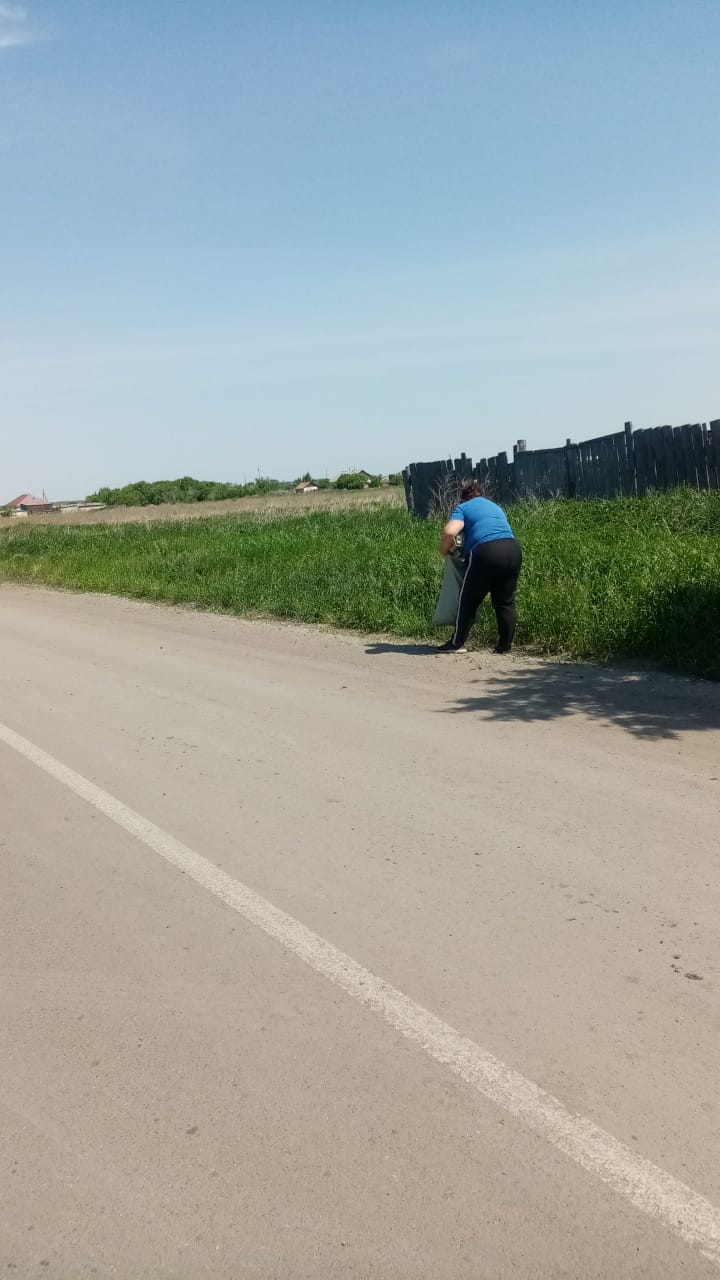 уборка территории вдоль трассы