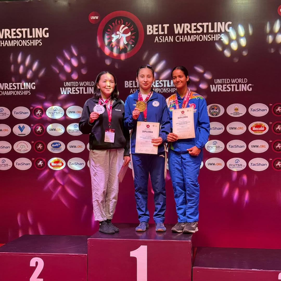 Астаналық спортшылар белбеу күресінен Азия чемпионатында жеңіс тұғырынан көрінді