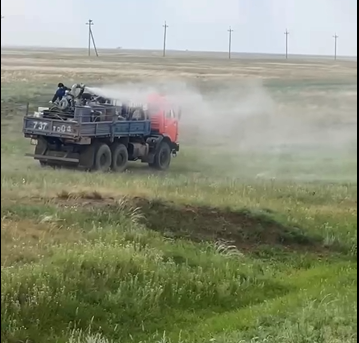 Аудан бойынша шегірткеге қарсы өңдеу жұмыстары басталды.