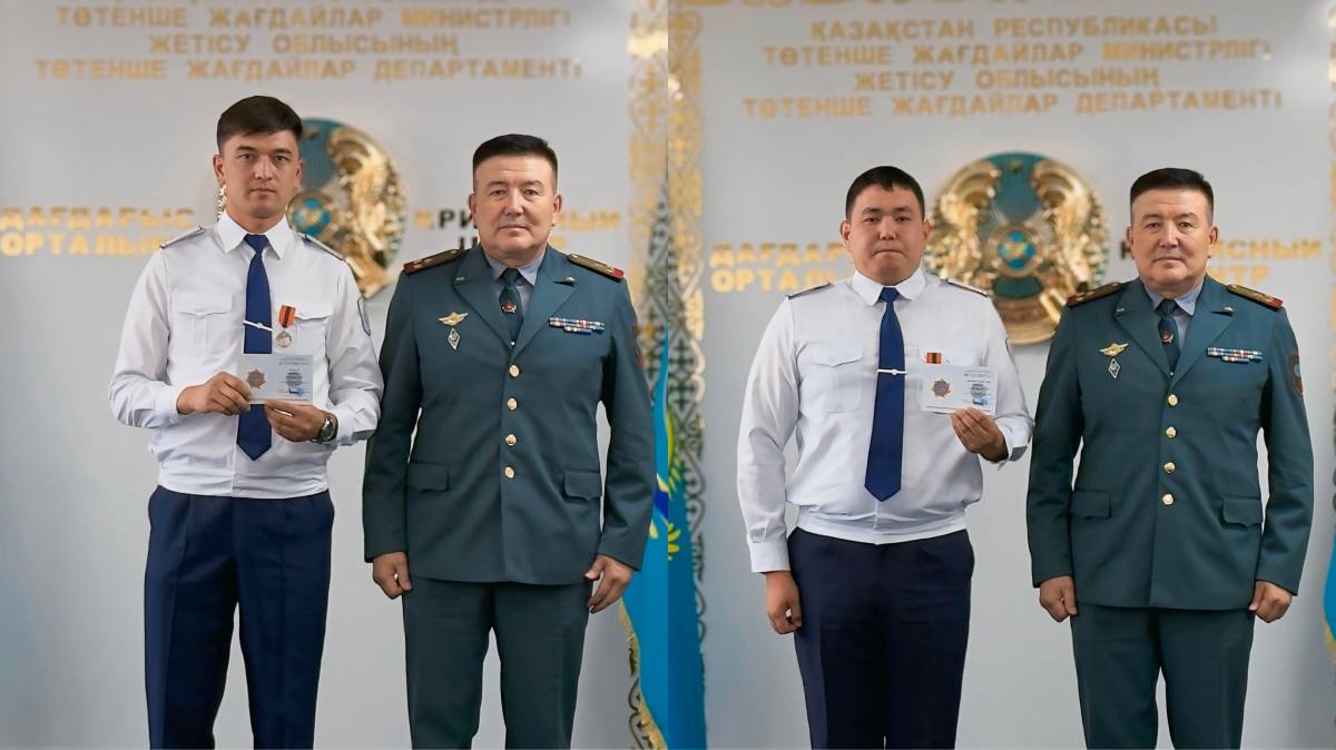 ТЖМ суға батқан азаматтарды құтқарған полицейлерді марапаттады