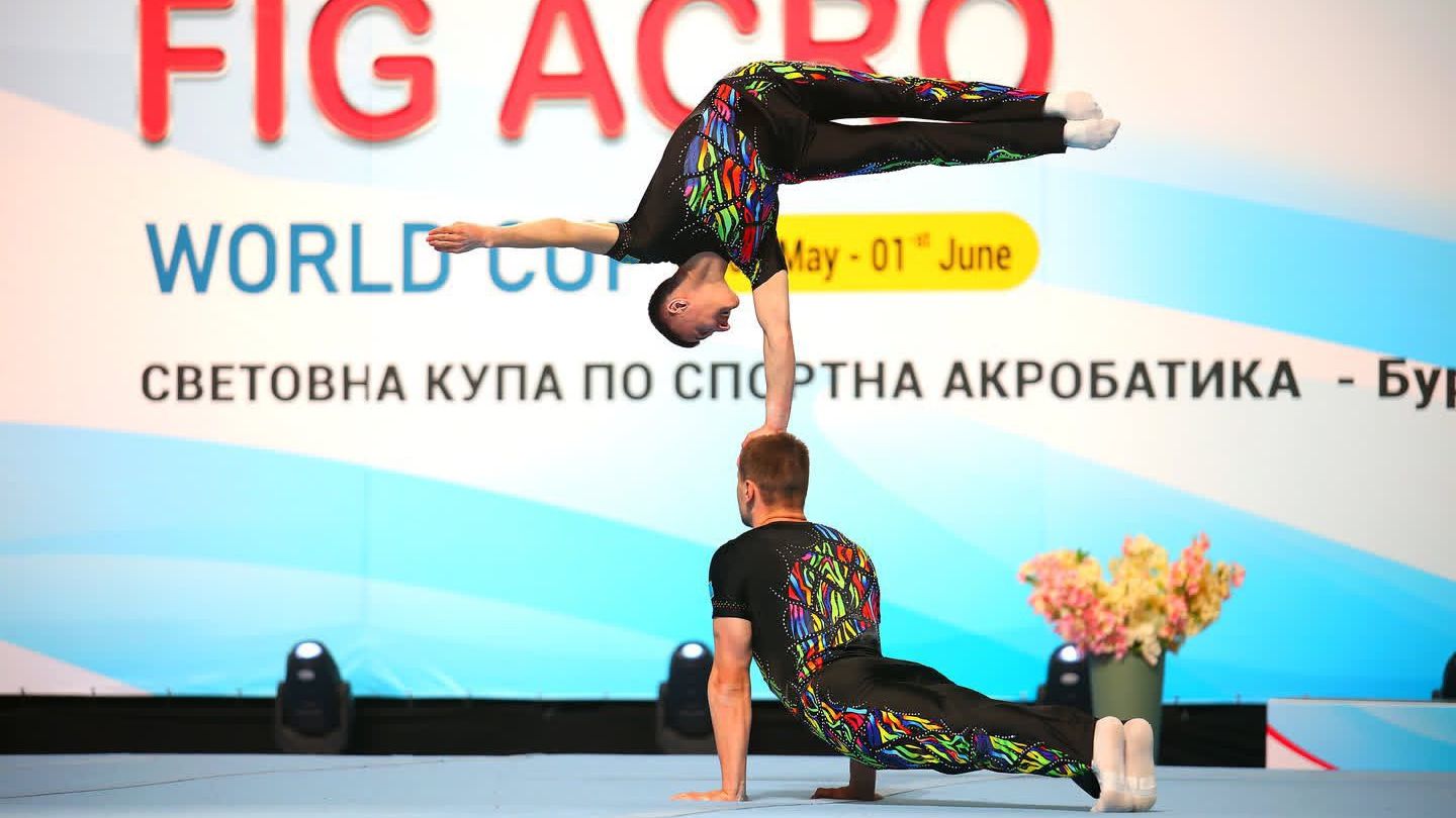 Қарағандылық акробаттар Болгариядағы Әлем кубогында қола жүлдеге ие болды