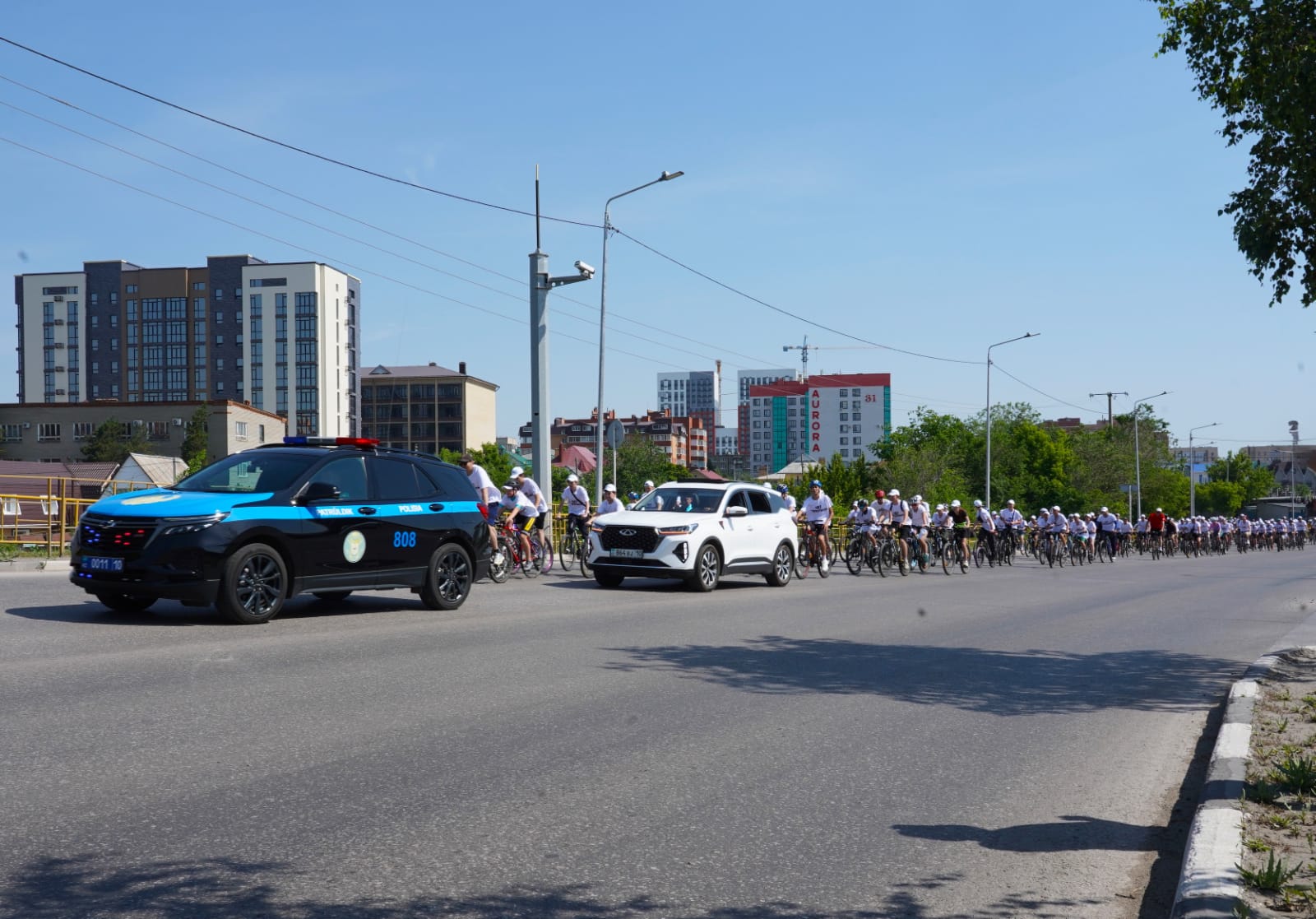 В Костанае прошёл массовый велопробег за здоровое будущее
