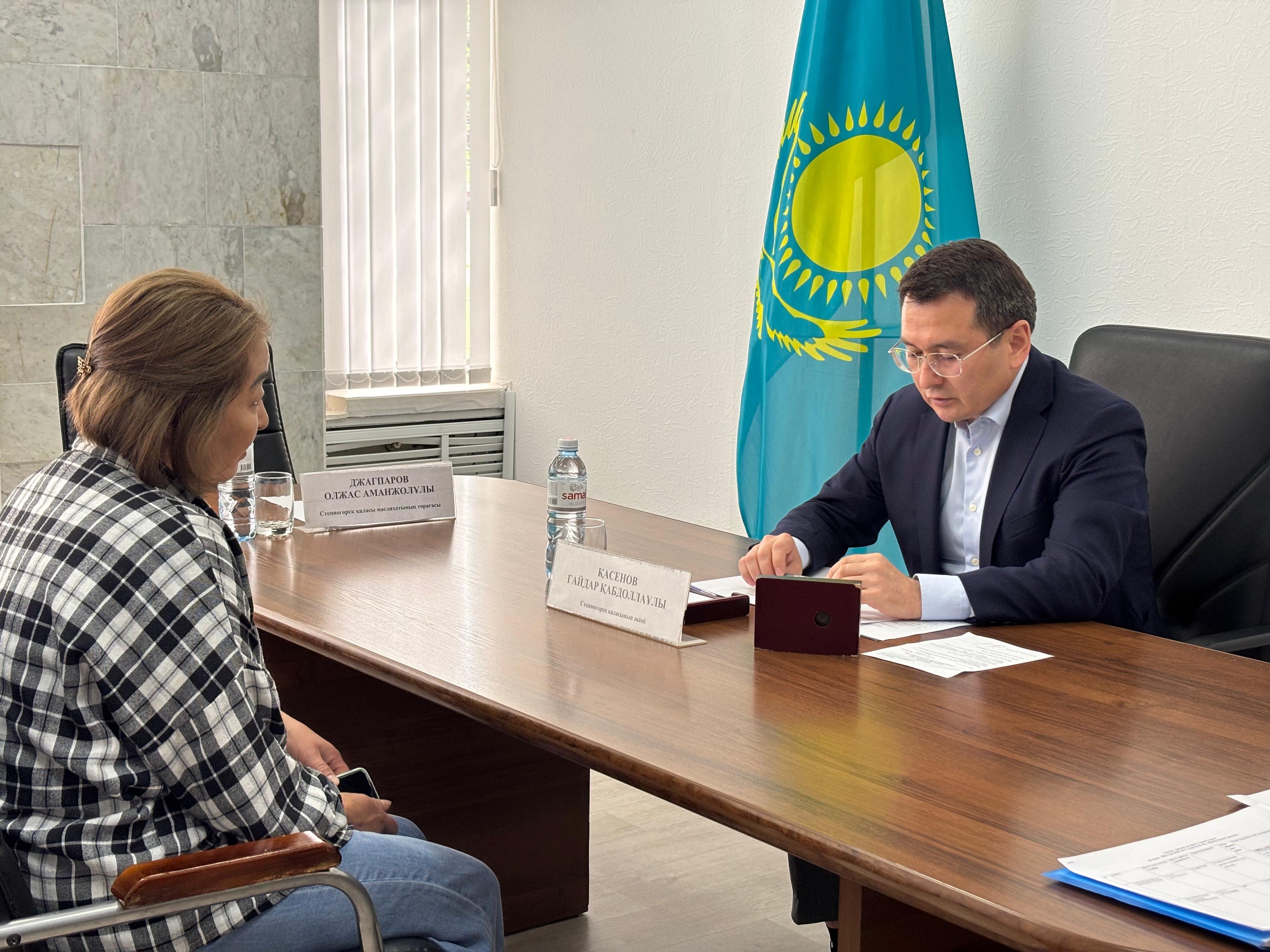Кезекті қала тұрғындарын жеке қабылдау өткізілді.