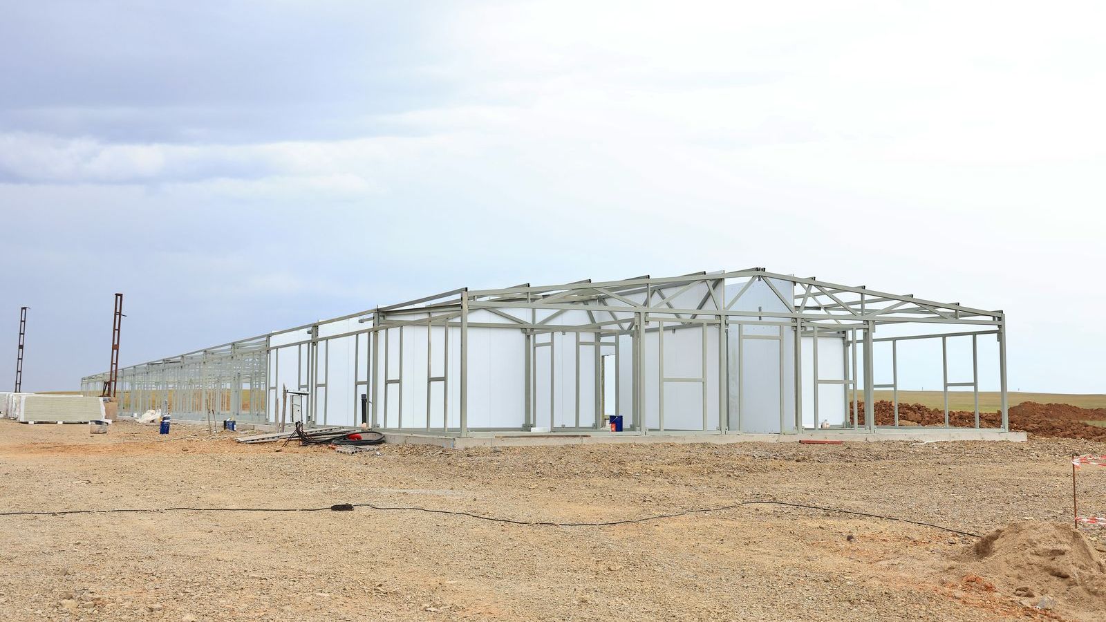 The largest dairy farm is being built in the Karaganda region