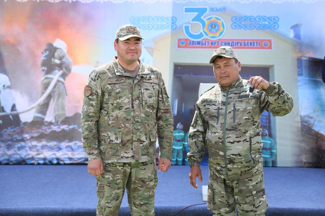 «Ауыл құтқарушылары» бағдарламасы аясында Әлімбет ауылында өрт сөндіру бекеті ашылды