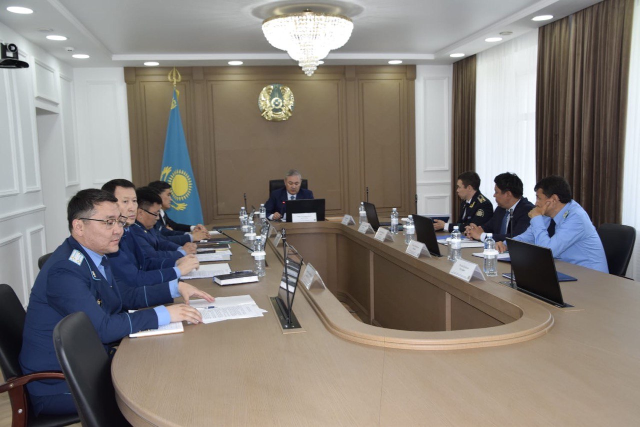 В прокуратуре Акмолинской области c участием правоохранительных и специальных органов прошло заседание коллегии