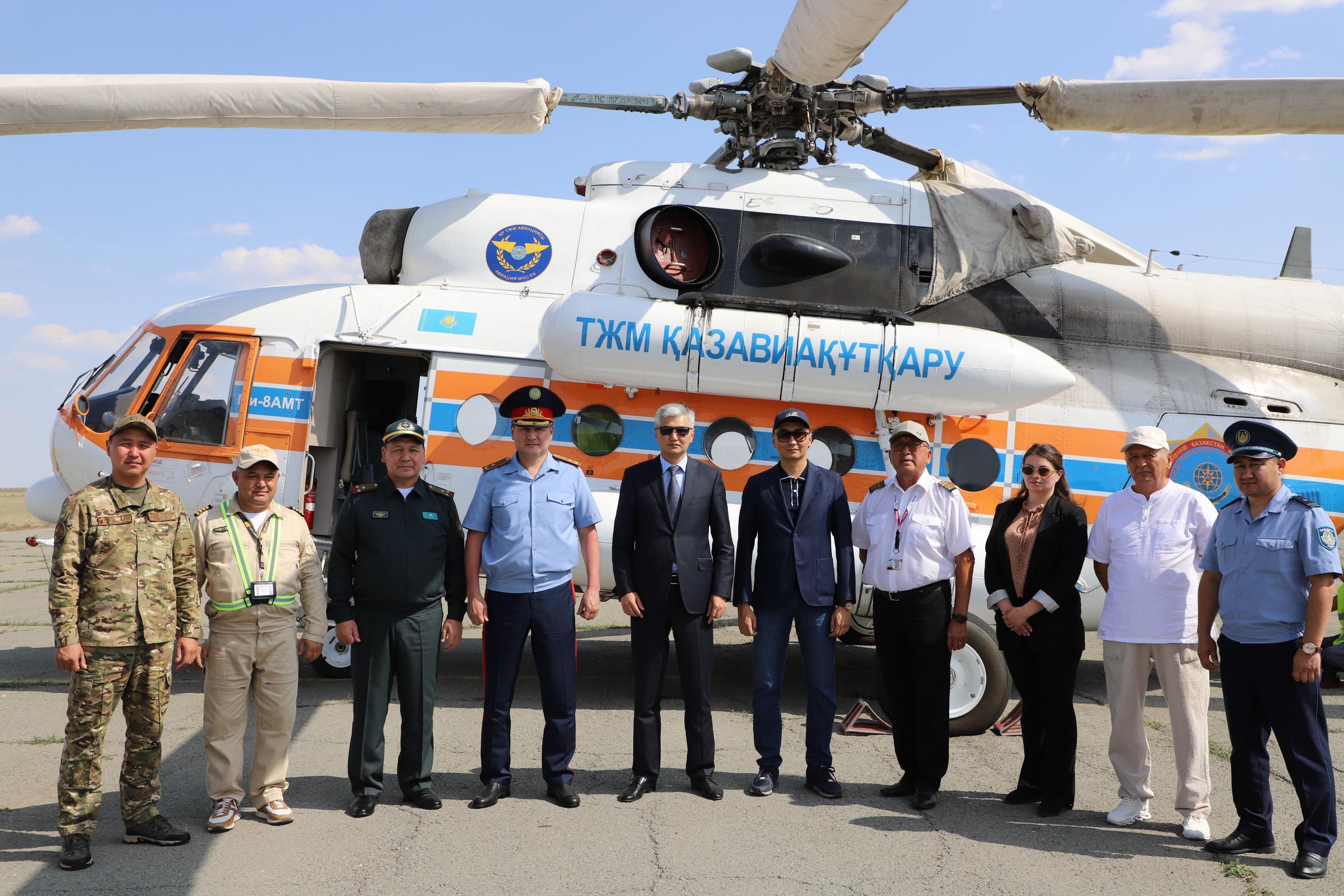 ҰЛЫТАУ ОБЛЫСЫНЫҢ ТӨТЕНШЕ ЖАҒДАЙЛАР ҚЫЗМЕТІНІҢ АВИАЦИЯСЫ ШҰҒЫЛ МЕДИЦИНАЛЫҚ КӨМЕККЕ ҚОЛДАУ КӨРСЕТУДЕ