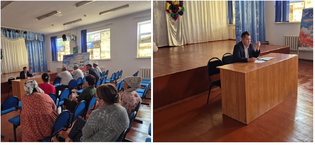 Өрнек ауылдық округі әкімі Назарбеков Айхан Жамбылұлы  Өрнек ауылдық округіне қарасты Сәлімбай ауылының тұрғындарымен кездесу өткізді