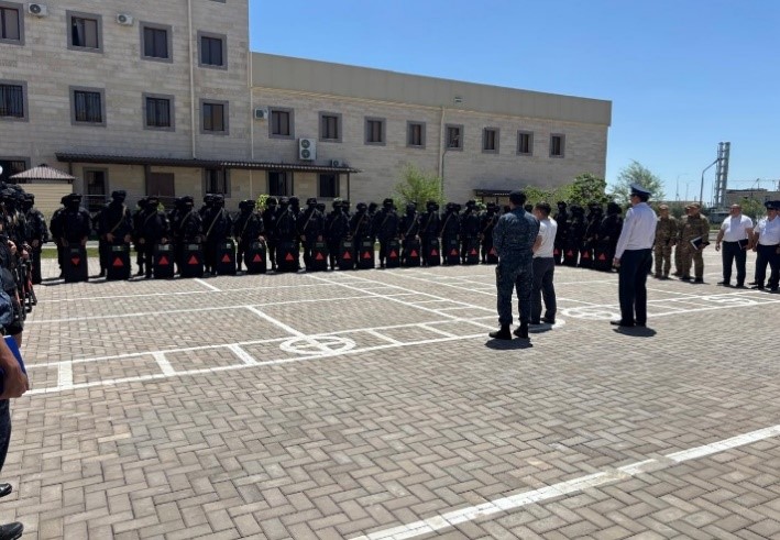 Терроризмге қарсы күрес жөніндегі Түркістан облыстық жедел штабы жедел топ жетекшілерінің дайындығы тексерілді