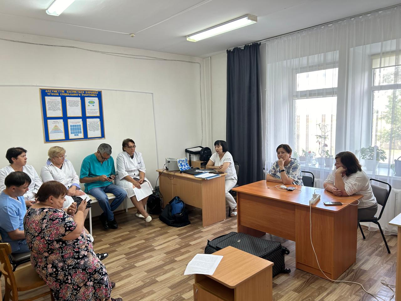 Выездное заседание отдела МСЭ в Щарбактинский  район.