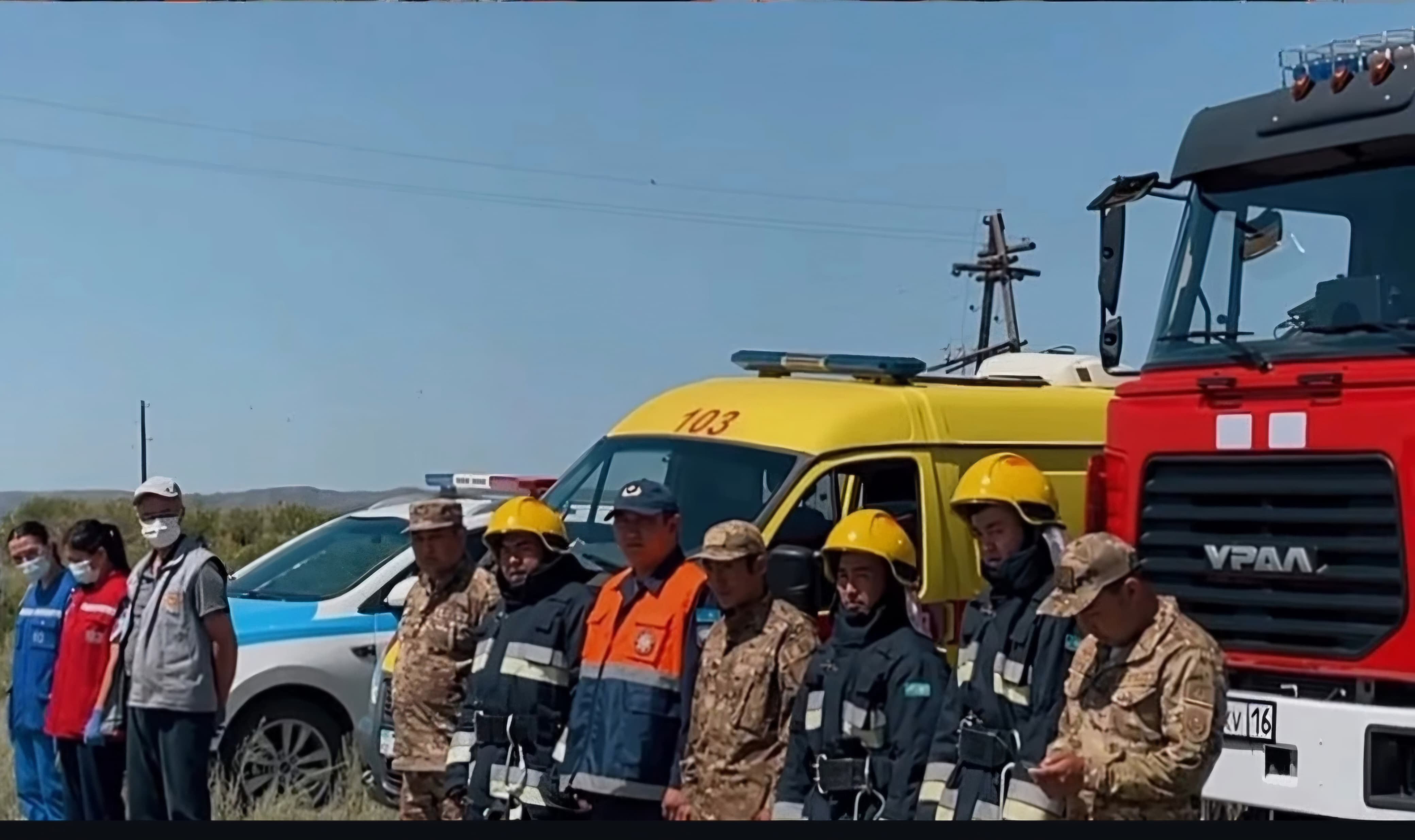 Учения сил гражданской защиты и аварийно-спасательных служб района Марқакөл