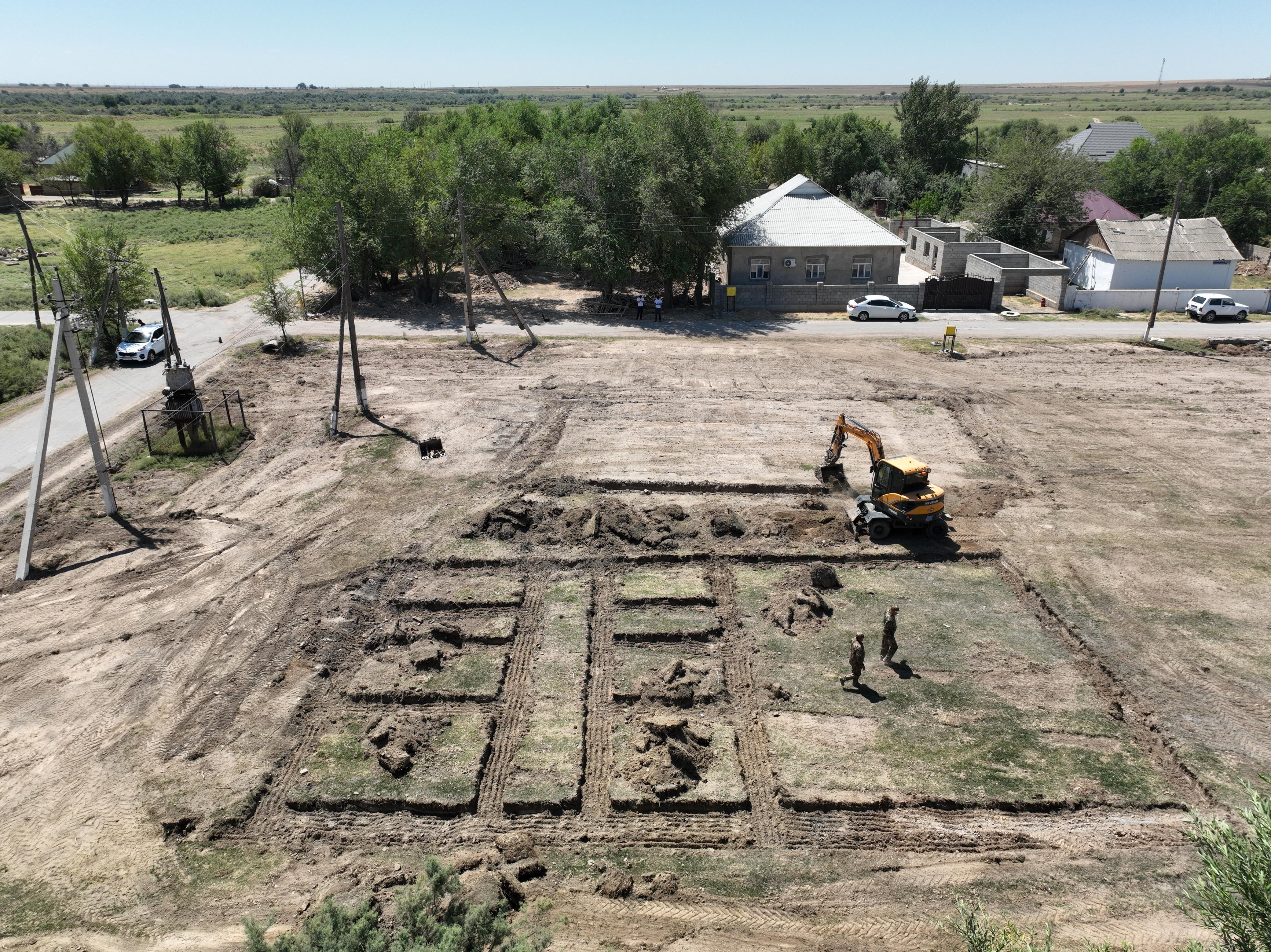 Түркістан облысында Бөген және Құтарыс ауылыдарында "Ауыл құтқарушылары"бағдарламасы аясында Өрт сөндіру бекеттері салынуда