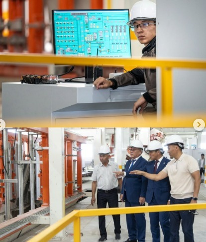 Жетісу облысында автоклавты қатайтатын газбетонды блоктар шығаратын жаңа зауыт іске қосылды.