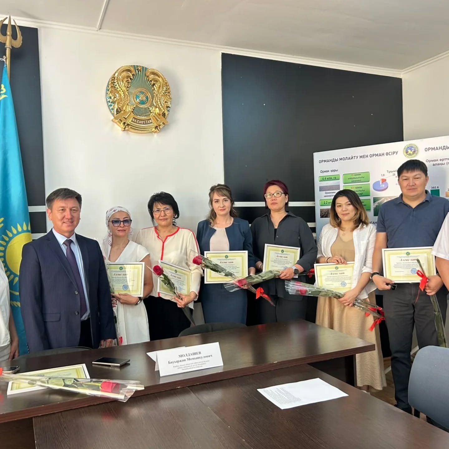 🔰Дүниежүзілік қоршаған ортаны қорғау күніне орай өңірдегі экологтарды кәсіби мерекелерімен құттықтап, алғыс хат тапсырылды