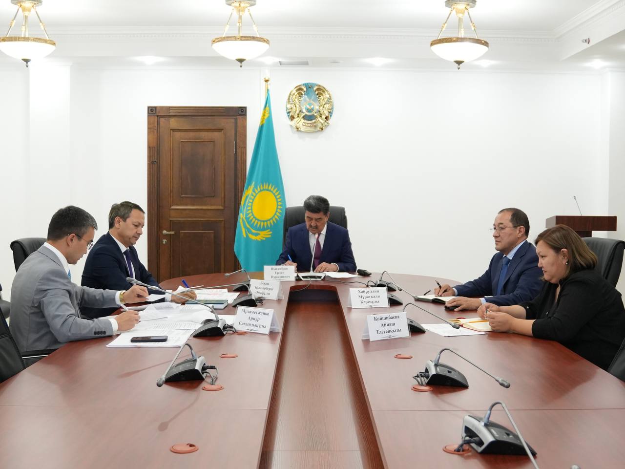 Министрліктің Қоғамдық кеңесін құру жөніндегі жұмыс тобының құрамына кандидаттарды таңдау бойынша отырыс