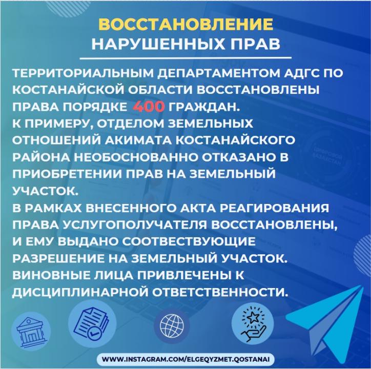 Восстановление нарушения прав