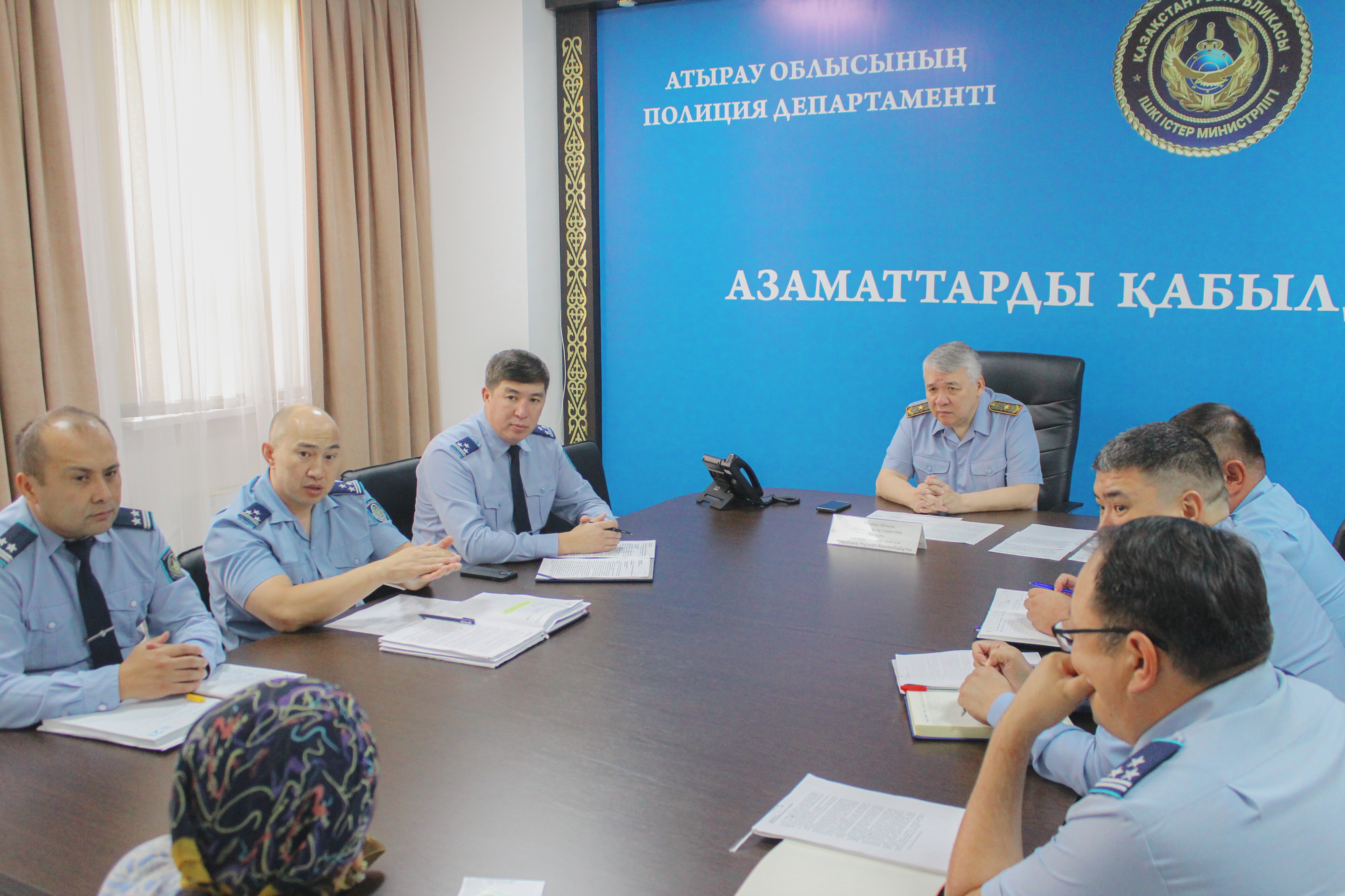 Департаментте бас полицейдің кезекті азаматтарды жеке қабылдауы өтті