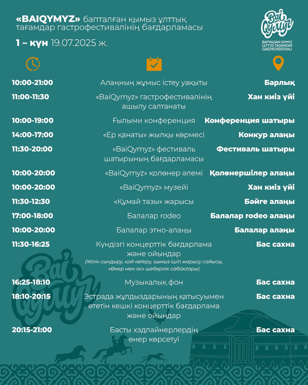 16 тонн кумыса привезут на фестиваль BaiQymyz в Астане