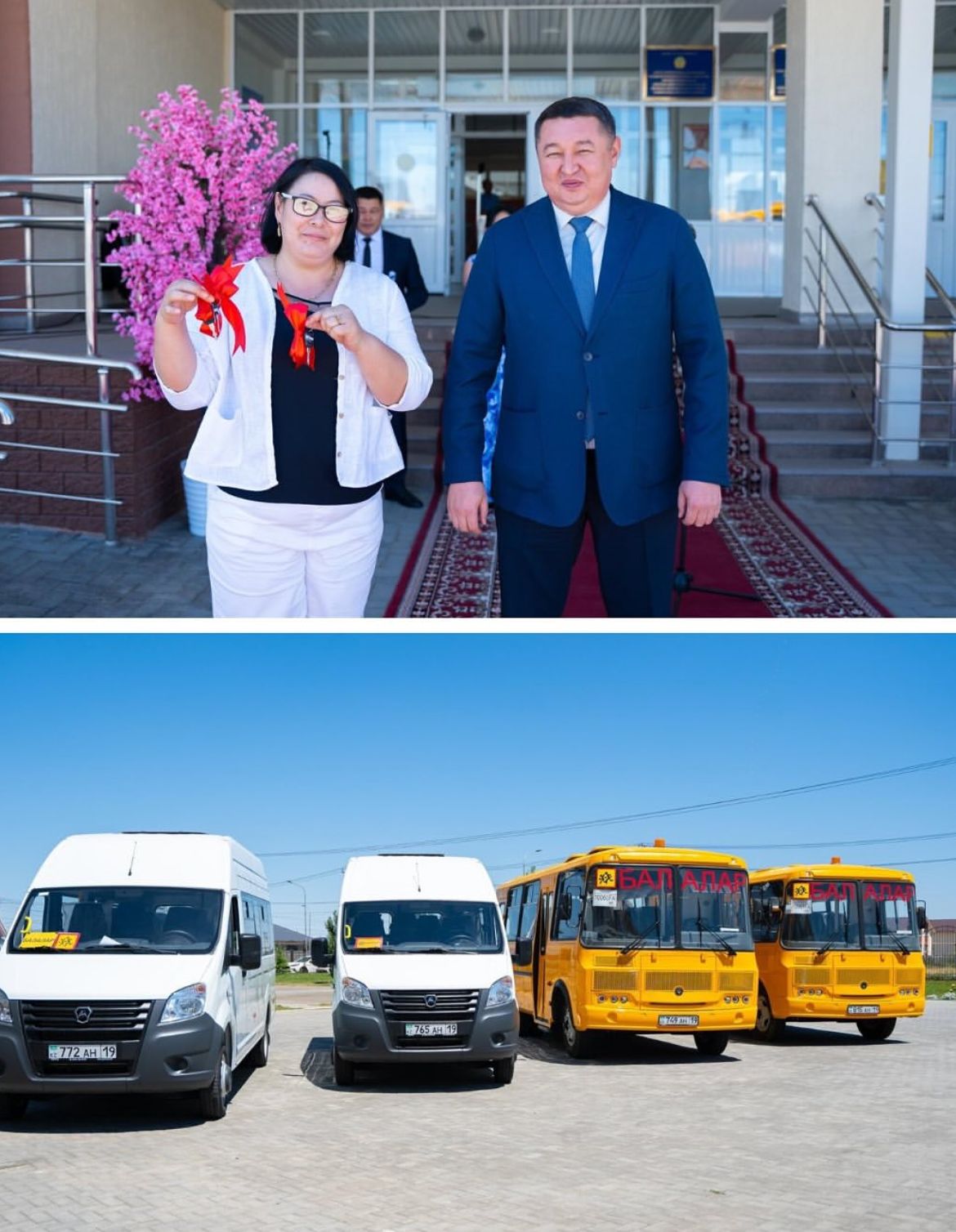 Жуырда Жетісу облысының шалғай ауылдардағы мектептерге 8 жаңа автобус берілді. Бұл жаңа көліктер оқушыларды тасымалдаудың қолайлылығын қамтамасыз ететін болады