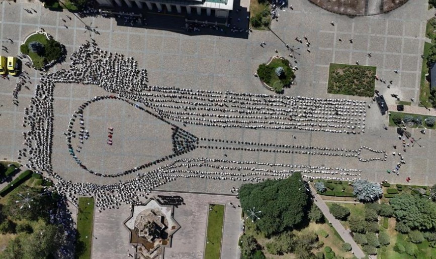 «Ұлы дала үні»: Талдықорғанда 5000 домбырашы жаңа рекорд орнатты