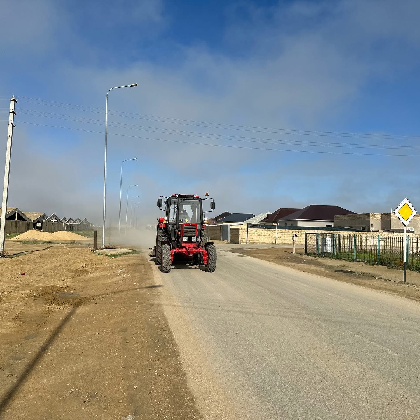 Ауылішілік автомобиль жолдарын тазарту