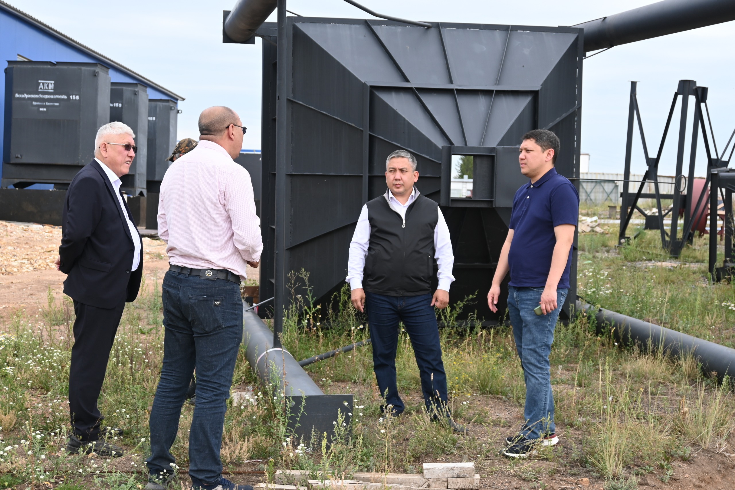 Балқаш ауданында қазандық құрылысын бақылау