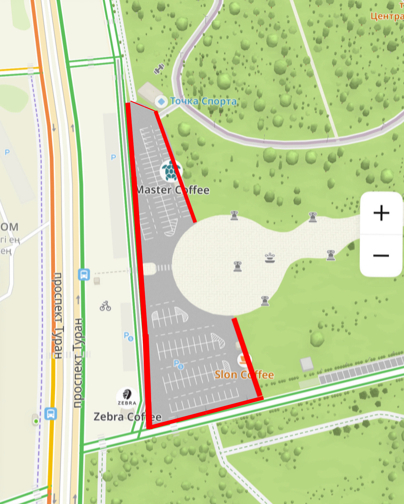 "Астана қаласының Көлік және жол-көлік инфрақұрылымын дамыту басқармасы" ММ Тұран даңғылы бойындағы Орталық саябаққа кірер алдында тұрақ аймағында жол төсемінің жөндеу бойынша жұмыстар жүргізілгені туралы хабарлайды