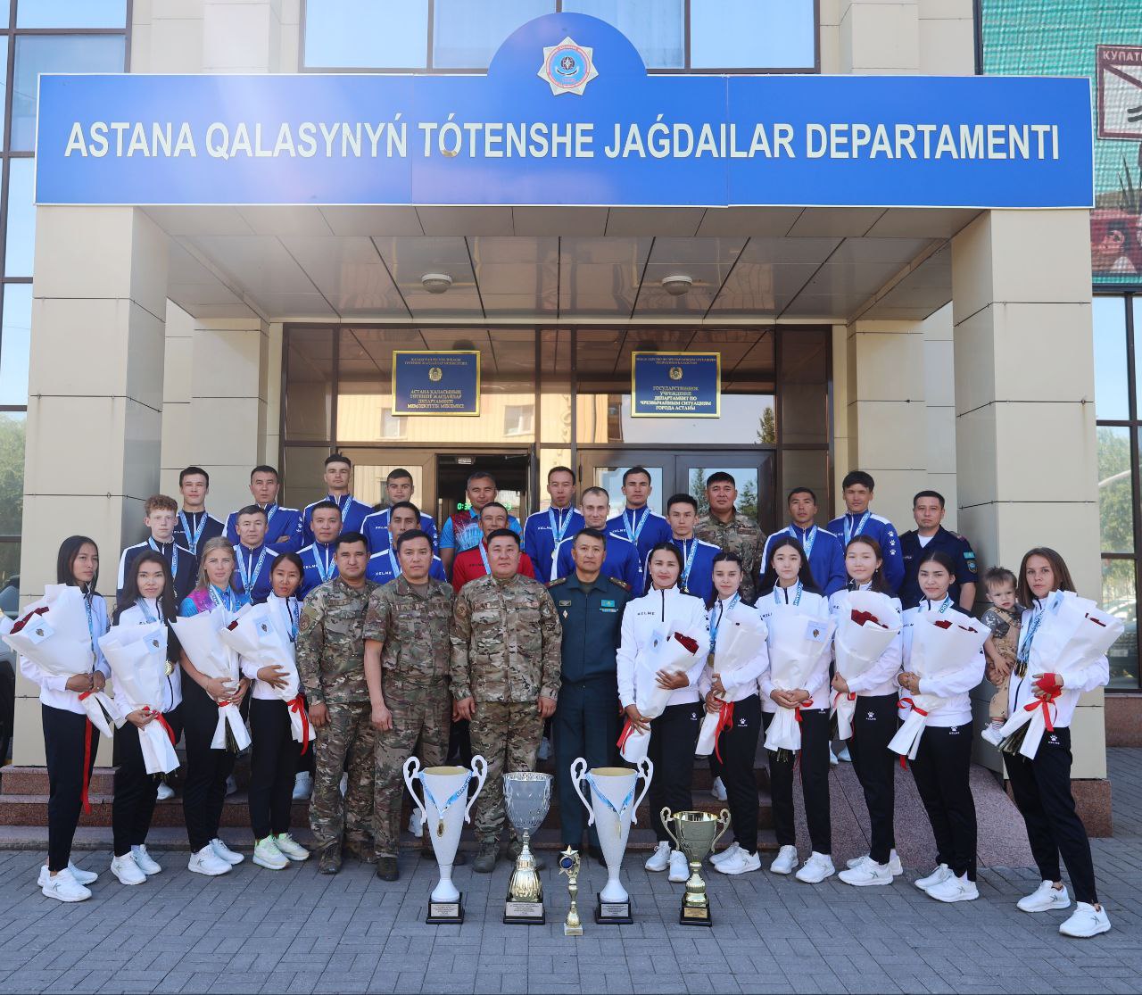 Елорда еліміздің өрт сөндіру -құтқару спорты бойынша чемпиондарын қарсы алды!