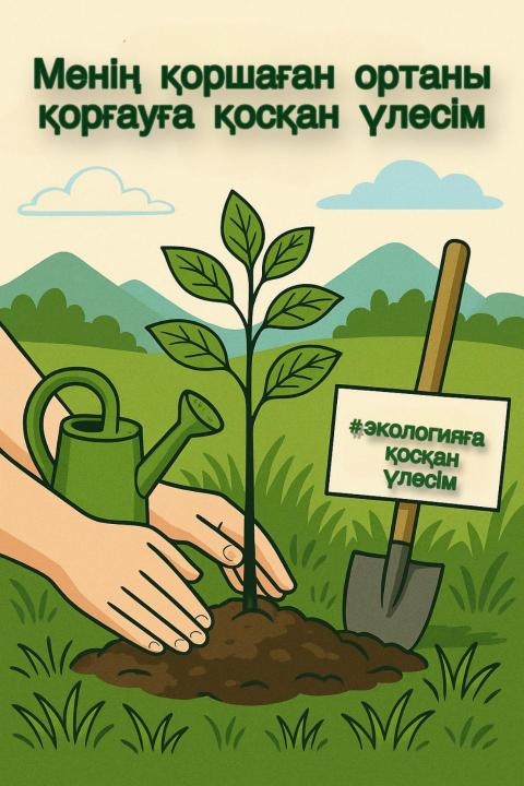 «Менің қоршаған ортаны қорғауға қосқан үлесім» челленджі басталды