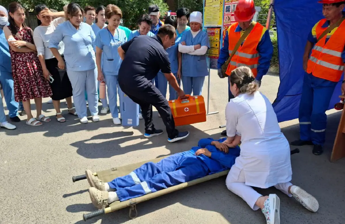 Персонал Городской клинической больницы №4 принял участие в Республиканском командно-штабном учении «Жер-2025»