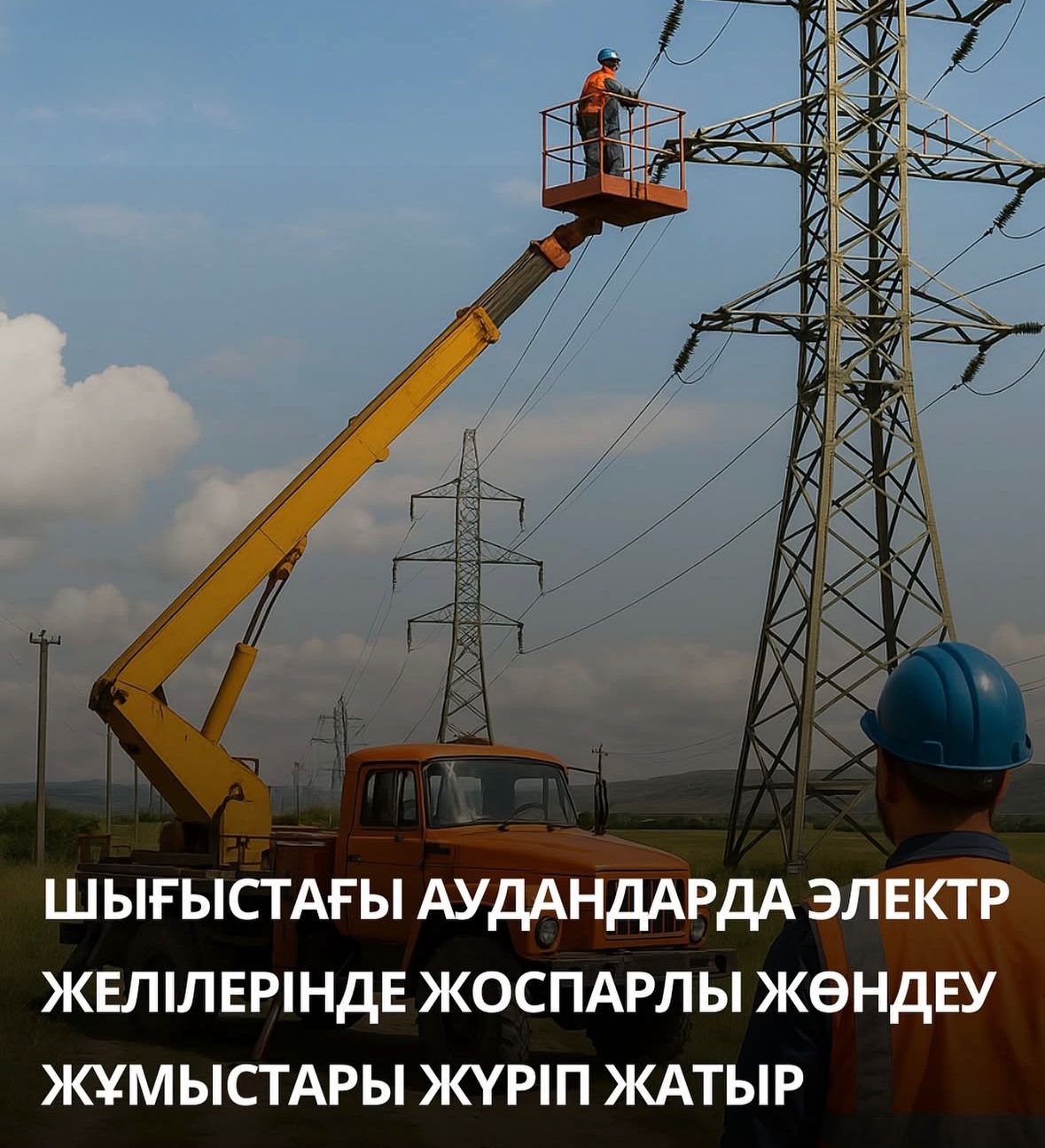 ШҚО аудандарында электр желілерінде жоспарлы жөндеу жұмыстары жүріп жатыр