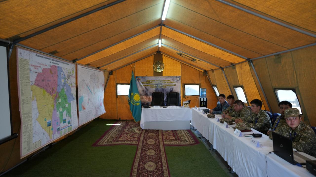 «ЖЕР-2025» РЕСПУБЛИКАЛЫҚ КОМАНДАЛЫҚ-ШТАБТЫҚ ОҚУ-ЖАТТЫҒУЫ ӨТІП ЖАТЫР