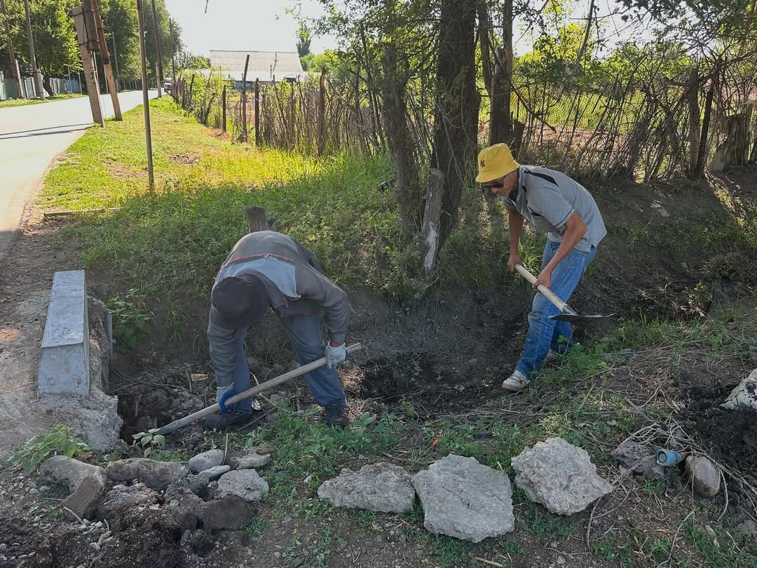 Көксу бекетінде су арықтарын тазалау жұмыстары жүргізілді