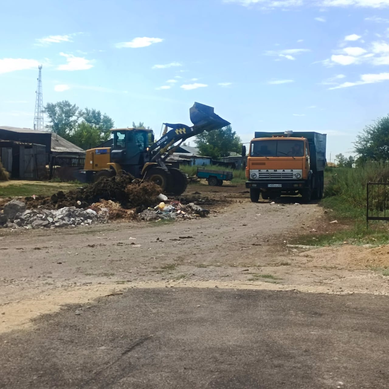 Агро-Олдиви ЖШС күшімен Бұзылық ауылында қоқыс шығару