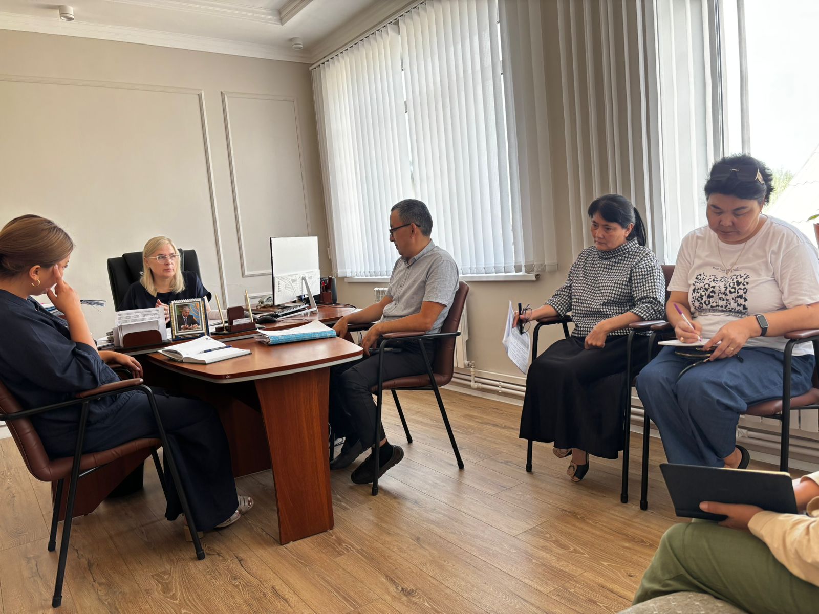 The head of the office of the akim of the Zhaksyn district, O.F. Bocharnikova, conducted explanatory work on compliance with the norms of the Administrative Procedural Code of the Republic of Kazakhstan (APPK RK).