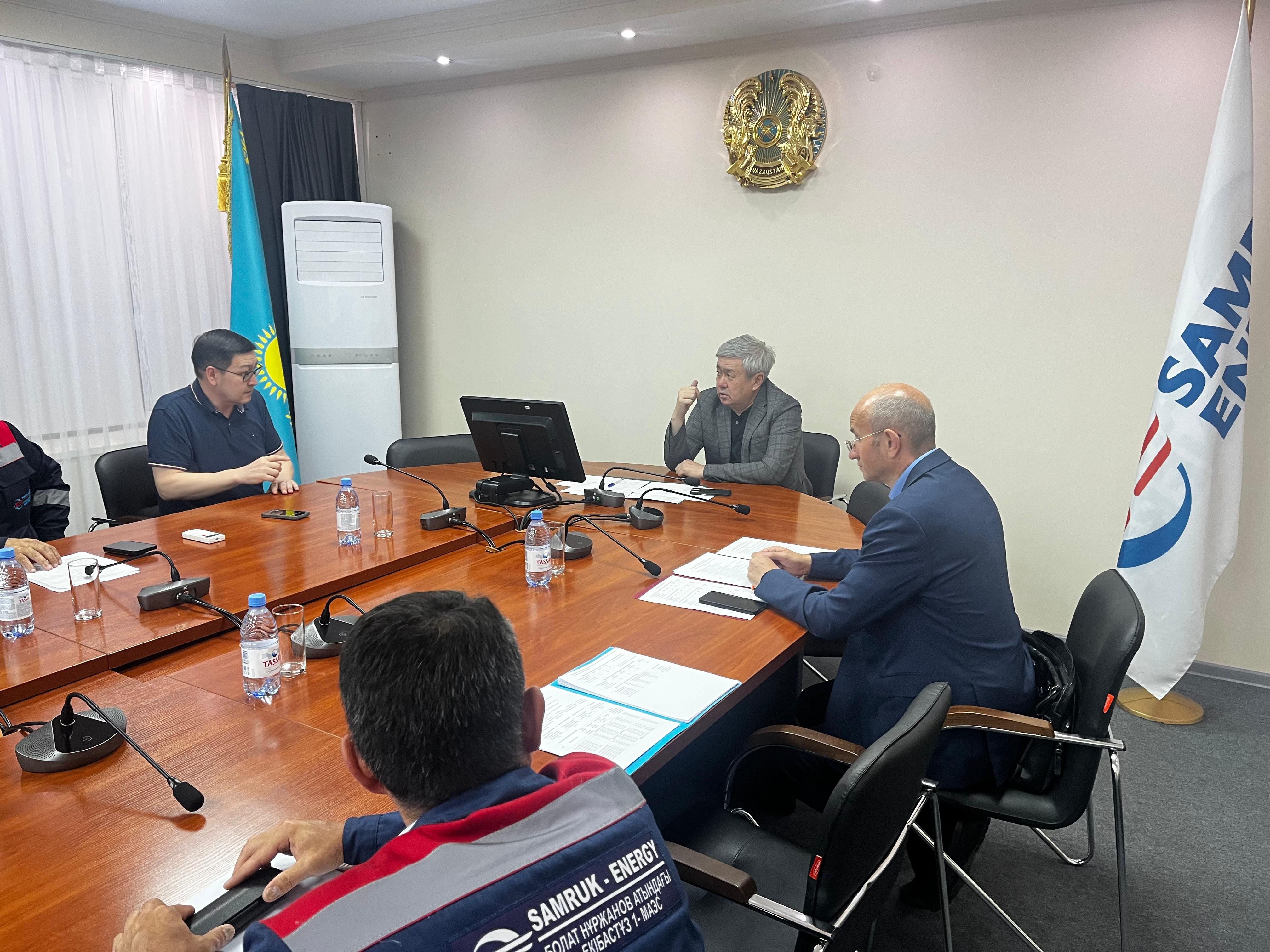 Вице-министр Павлодар облысындағы блоктық электр станцияларын аралады