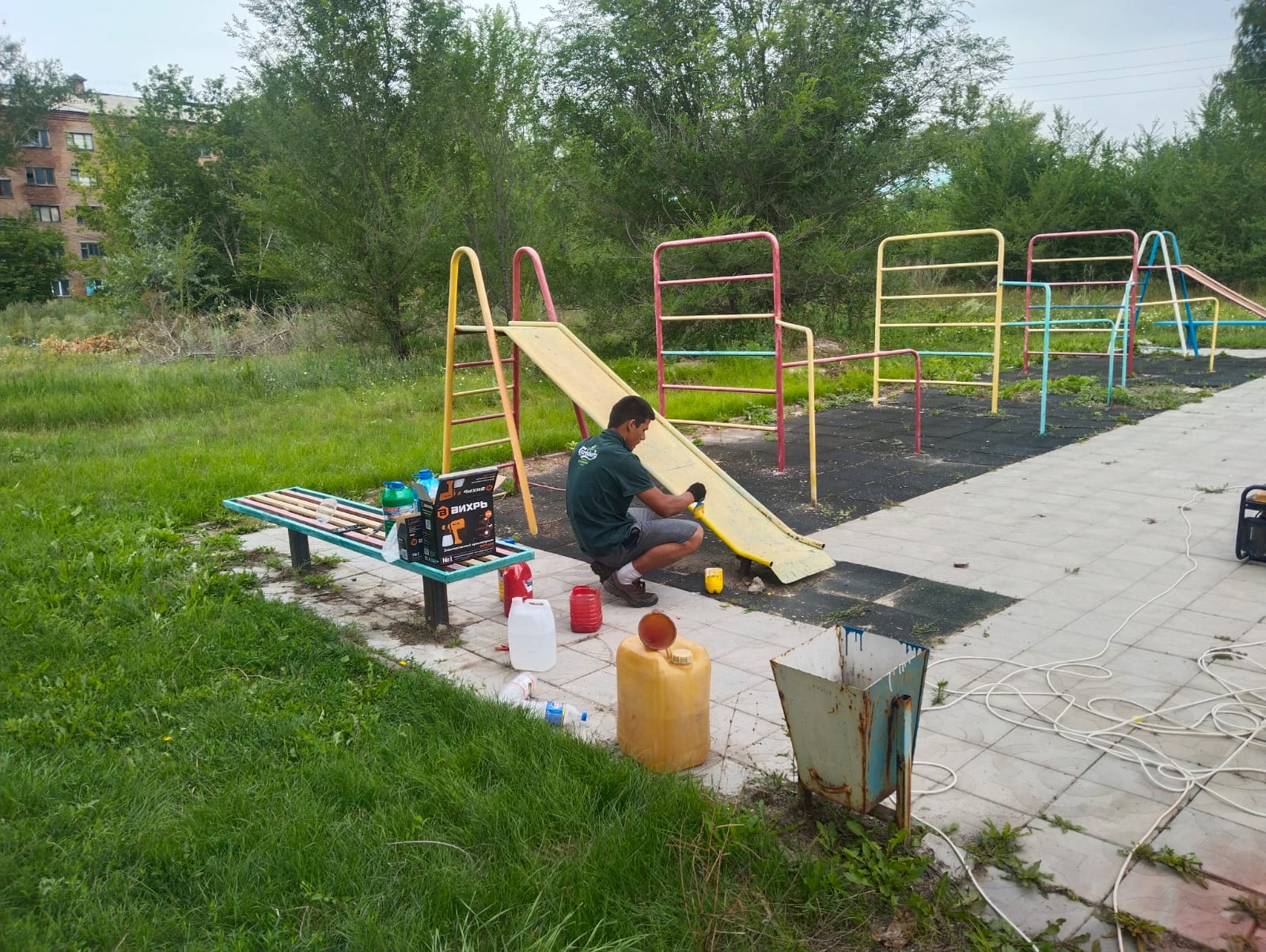 О благоустройстве детской площадки