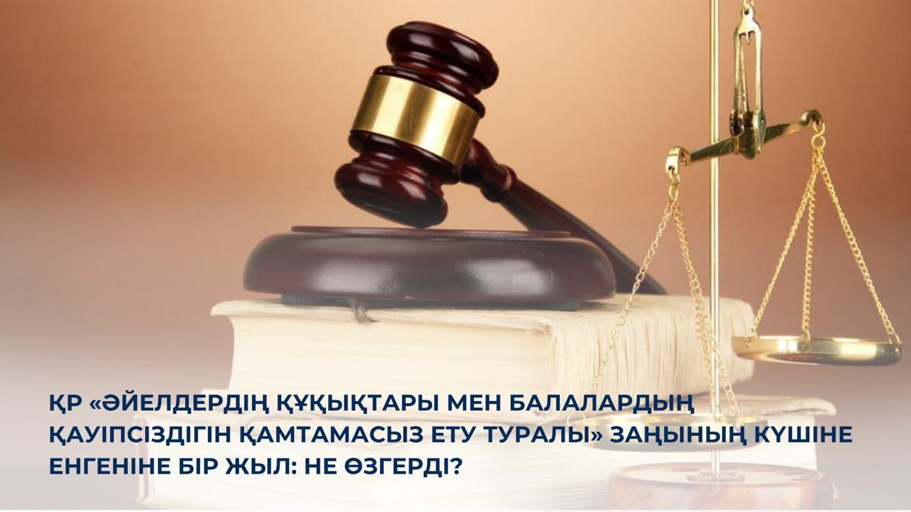 ҚР «Әйелдердің құқықтары мен балалардың қауіпсіздігін қамтамасыз ету туралы» Заңының күшіне енгеніне бір жыл: не өзгерді?