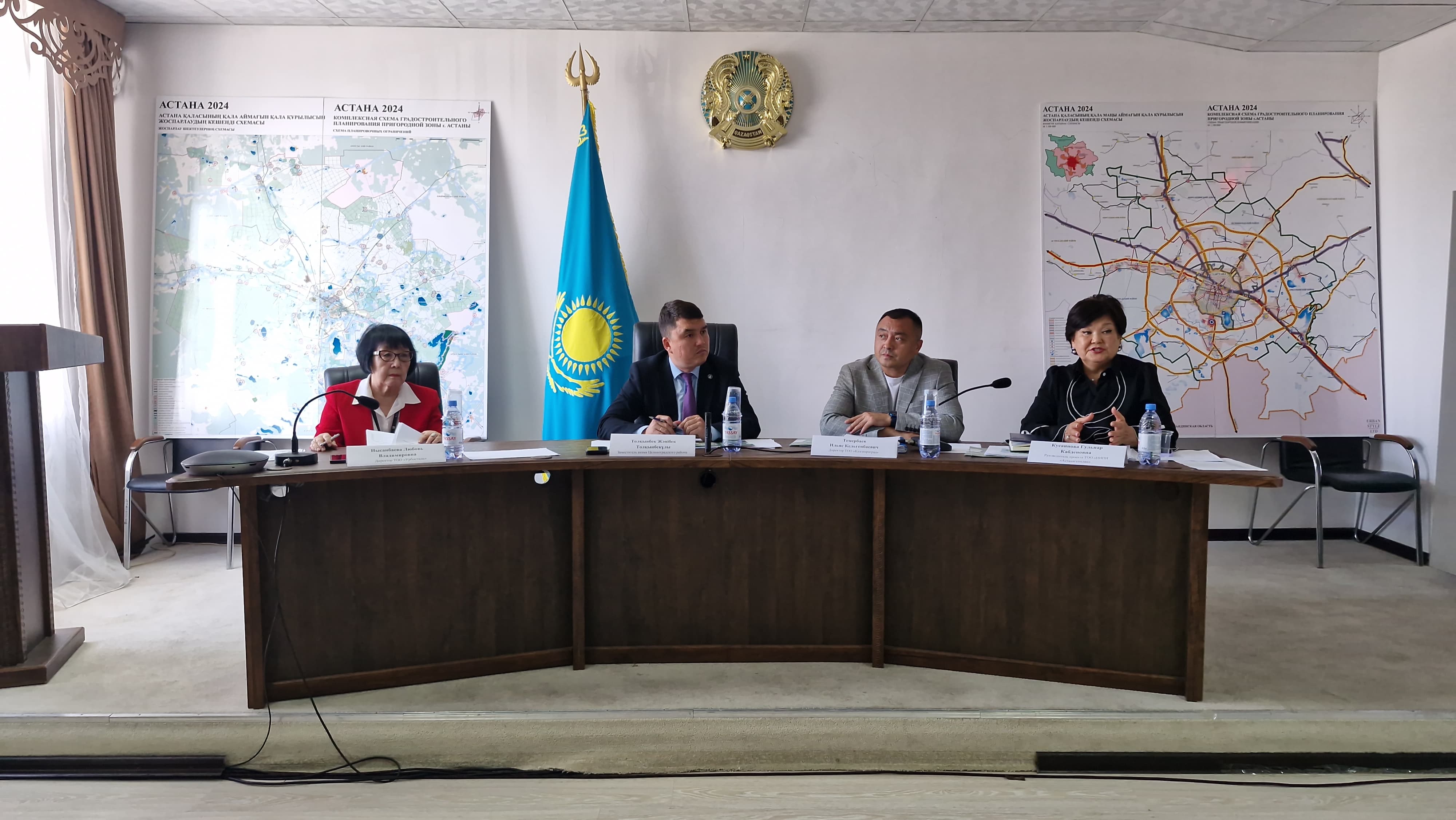 Целиноград ауданында Астана қаласының шеткі аймағын кешенді қала құрылыстық дамытудың жобасына арналған көшпелі дөңгелек үстелі өтті
